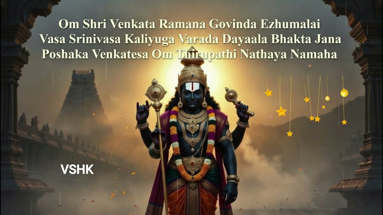 Om Venkateswara Mantra | Tirupati Ezhumalai | Powerful Tamil Chant for Blessings 🙏