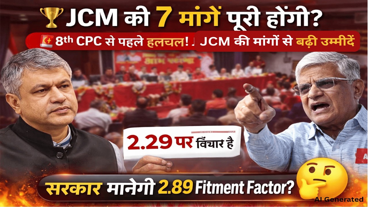8th CPC:🏆 Fitment Factor 2.89 या 3.25? 😱 JCM की 7 बड़ी मांगें! Family Unit बदलने से बढ़ेगी सैलरी?
