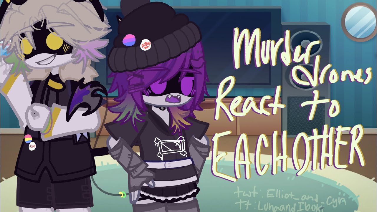 || Murder drones react to each other! || #murderdrones || 