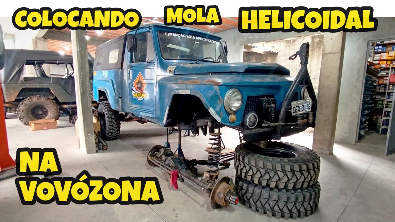 Mola Helicoidal na F75 / Willys/ Rural- passo a passo