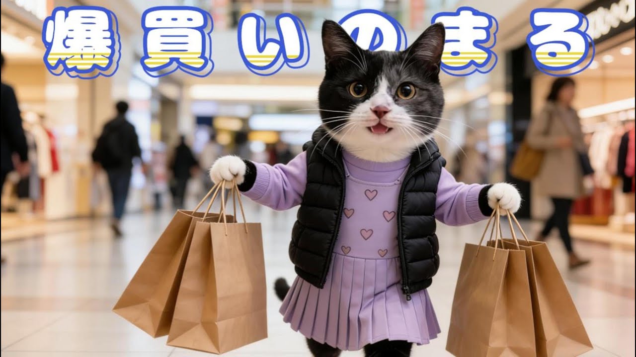 年末が近づいて、お店はどこもセール中。今日はたくさんの割引冬服を買っちゃいました！🐱🧥
