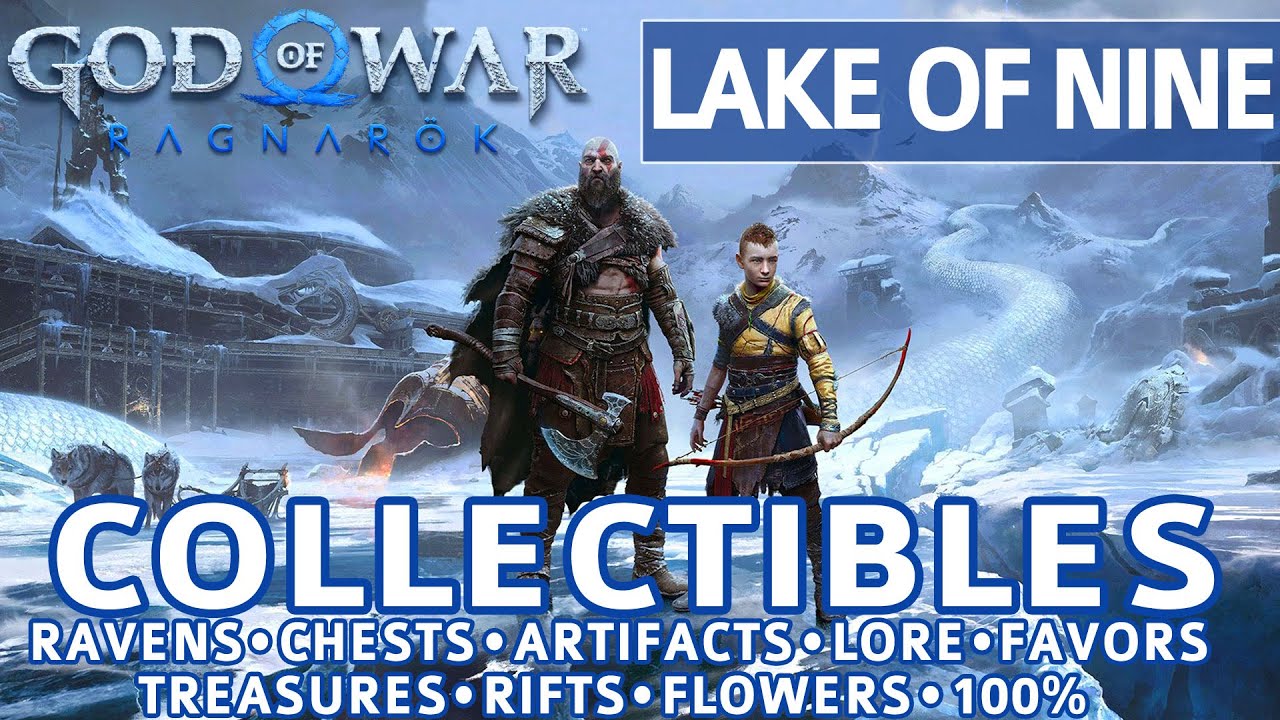 God of War Ragnarok - Lake of Nine Все коллекционные локации (сундуки, артефакты, вороны) - 100%