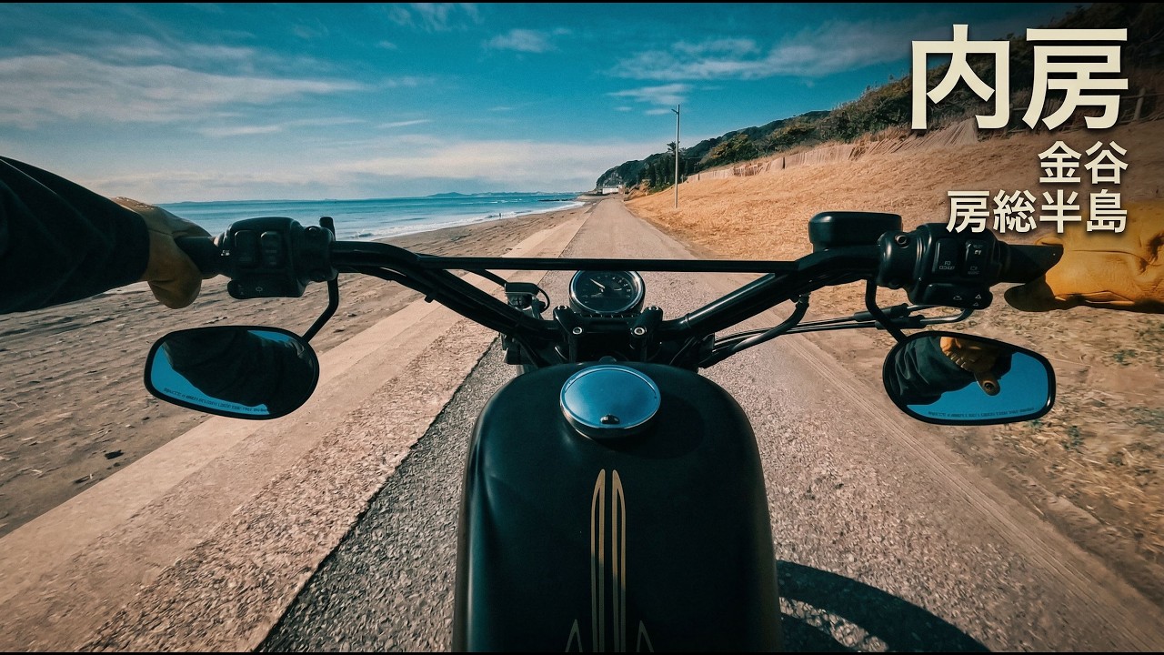房総半島・金谷｜Harley XL1200で港町ツーリングVlog【モトブログ】