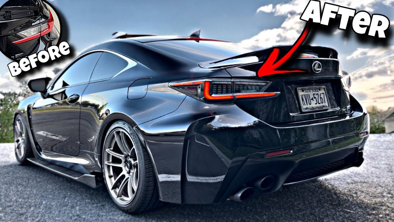 Giving My Lexus RCF A New Rear Look! | HRS Tail light Install