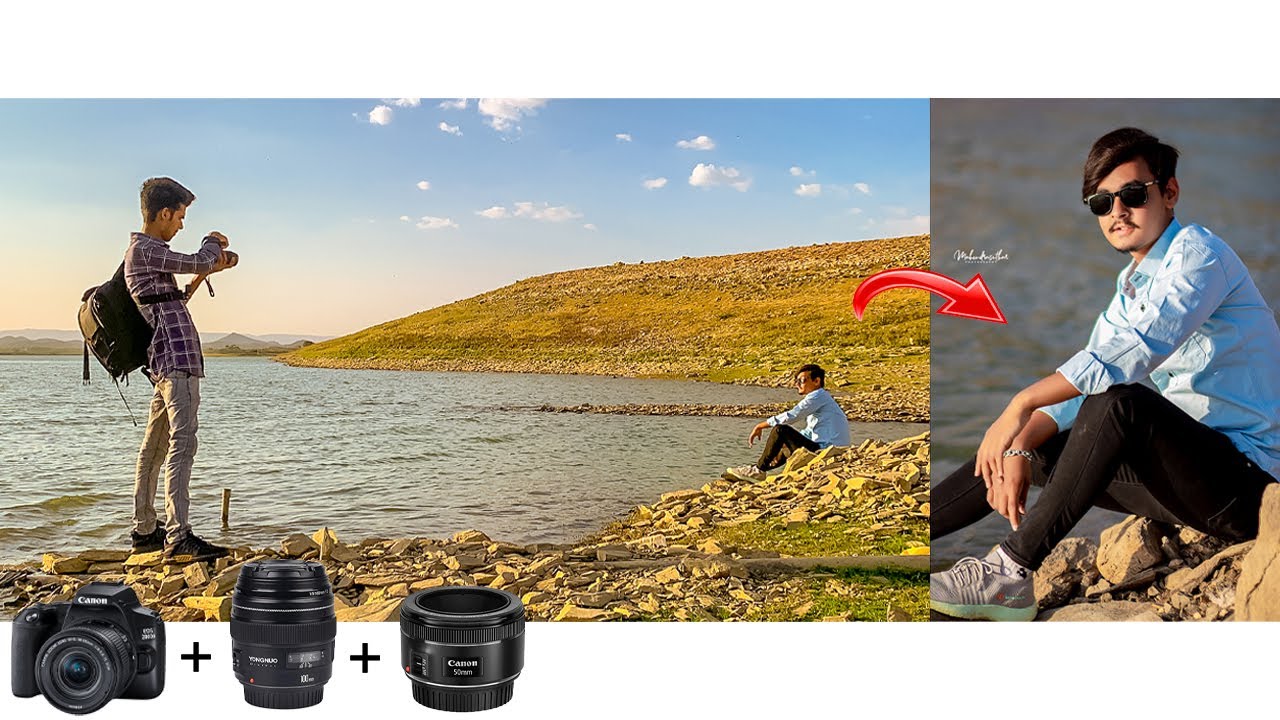 Portrait Photoshoot 📸🔥 River PhotoShoot BTS With Canon EOS 200D + Yongnuo 100mm F2 + 50mm 1.8 STM