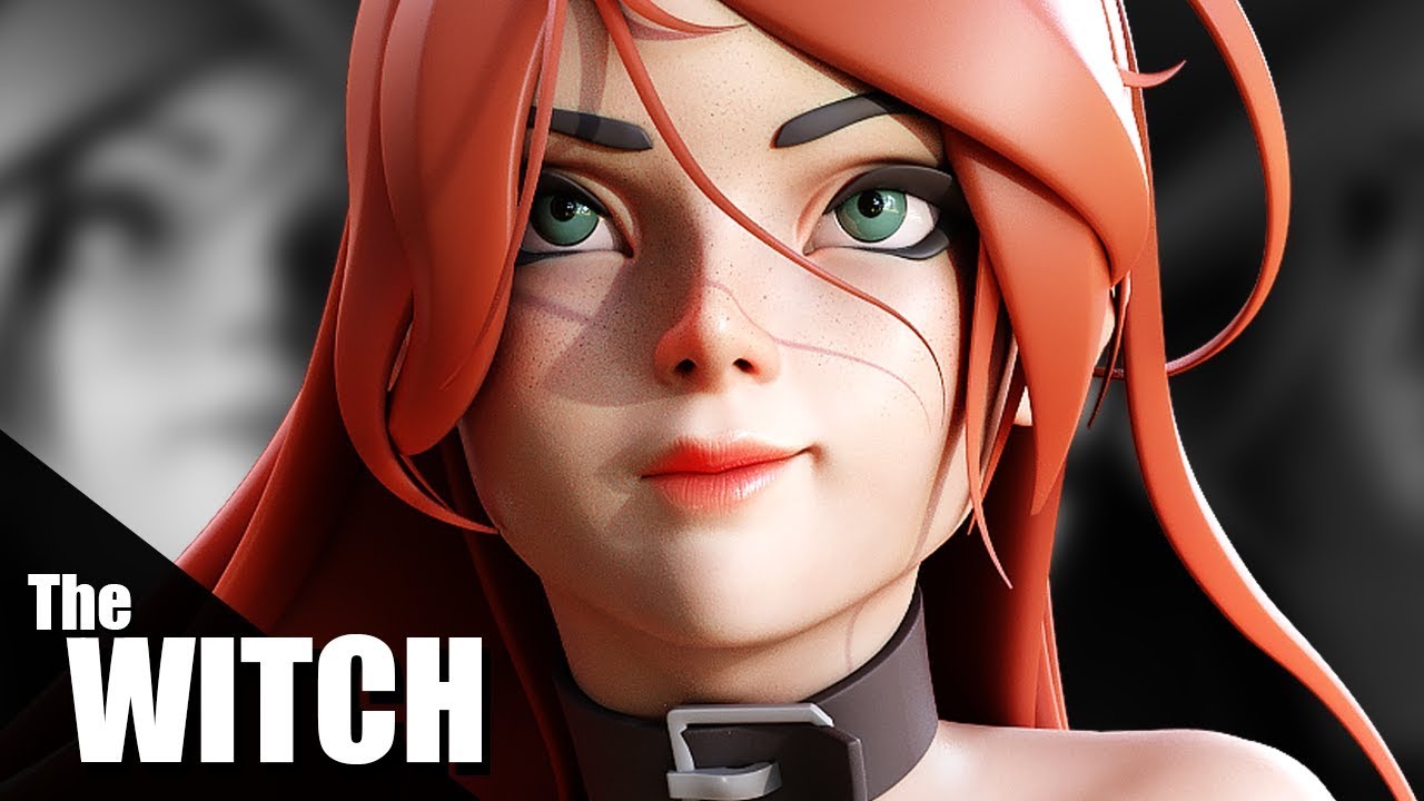 The Witch Character Creation - Sculpting, Texturing and EEVEE (Blender Timelapse)