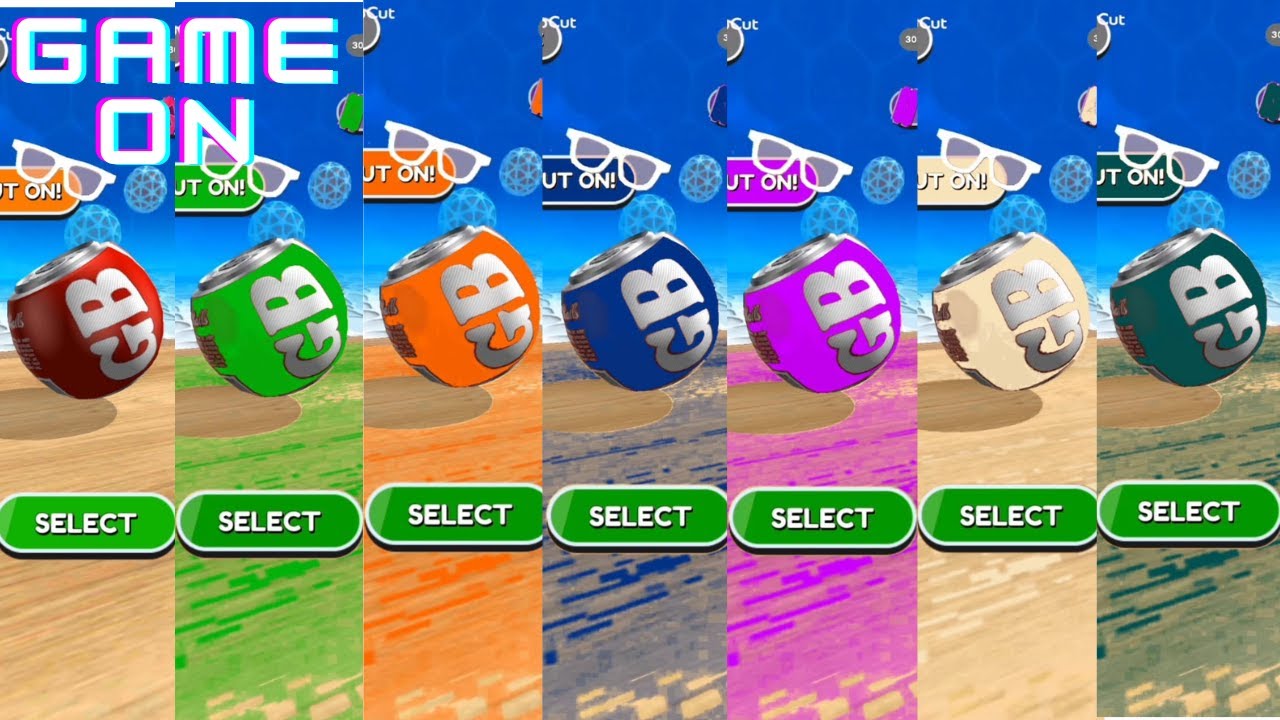 Going Balls Lates upload level 3082 Coca Cola Ball of 7 different colors compilation