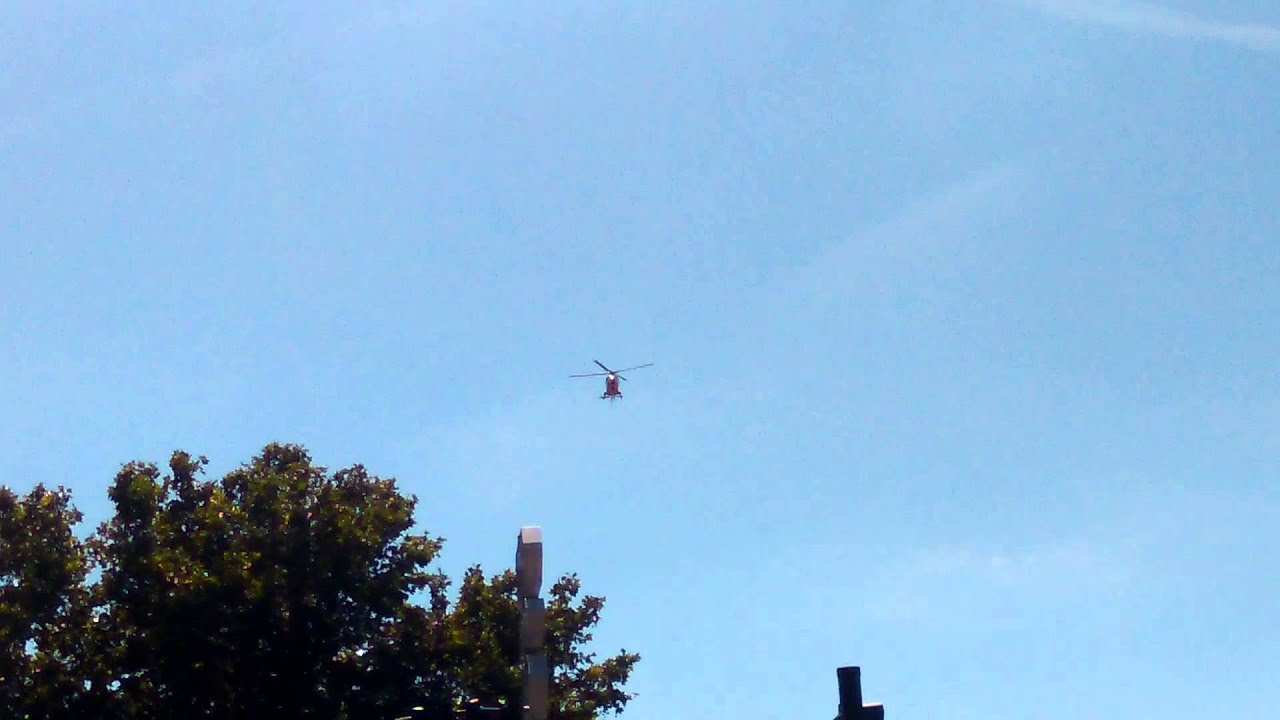 Atterrissage hélicoptère du samu 44