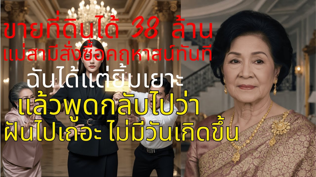 สะใภ้ใจเด็ด! ขายที่ดิน 38 ล้าน แม่ผัวสั่งโอนเงินซื้อคฤหาสน์ให้ลูกรัก ตอกกลับหน้าหงาย 