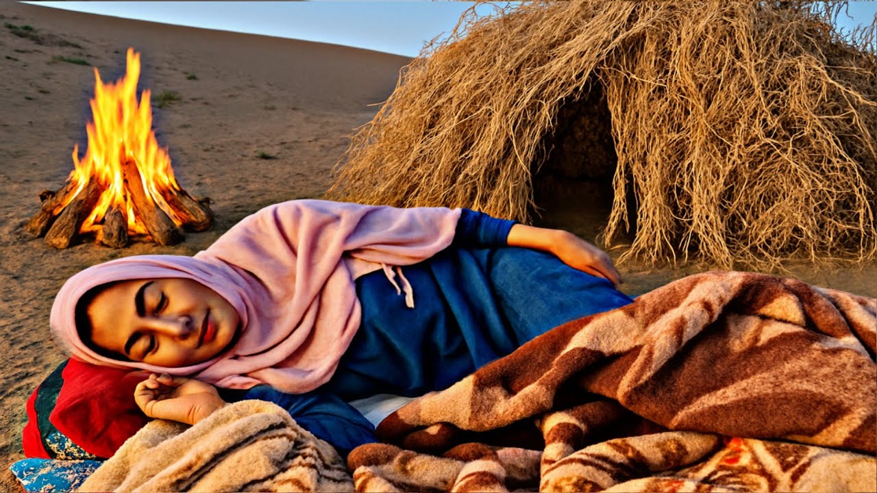 Выживание ночью без еды и спального мешка в иранской пустыне | Кочевая жизнь