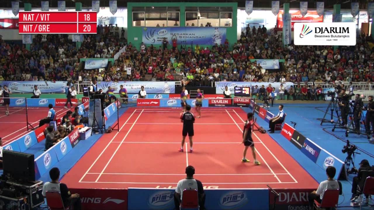 Liliyana N.  / Vita M. (PB DJARUM) VS Greysia P. / Nitya K. (JAYA RAYA)