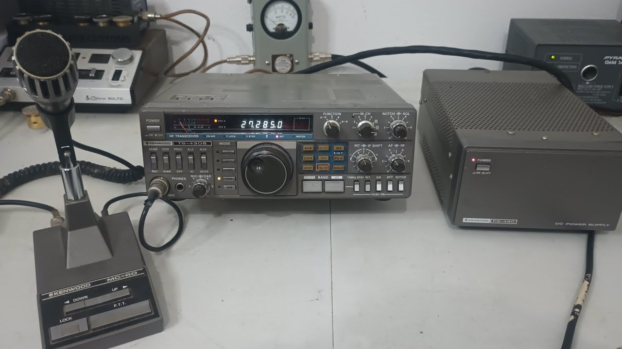 Kenwood TS-430S, микрофон MC-60, блок питания PS-430