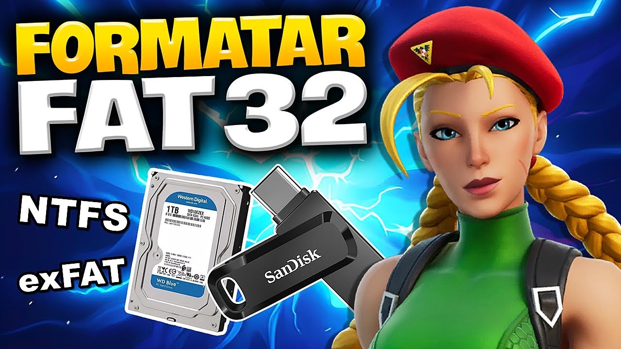 COMO FORMATAR PENDRIVE ou HD / NTFS ou exFAT PARA FAT32 (R&aacute;pido e F&aacute;cil) ✅