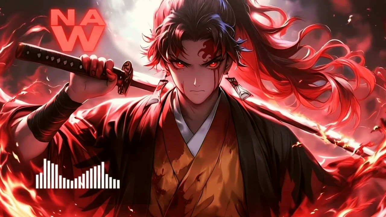 🎥 Free Animated Demon Slayer with Visualizer for Music Background @AnimationAsset 