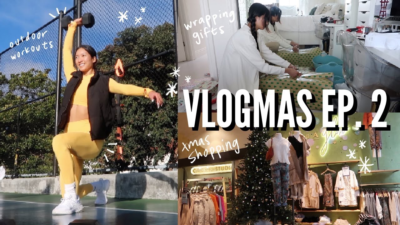 KRISMAS EP. 2 | Outdoor Workouts, Christmas Shopping + Secret Santa Party 🎅🏻