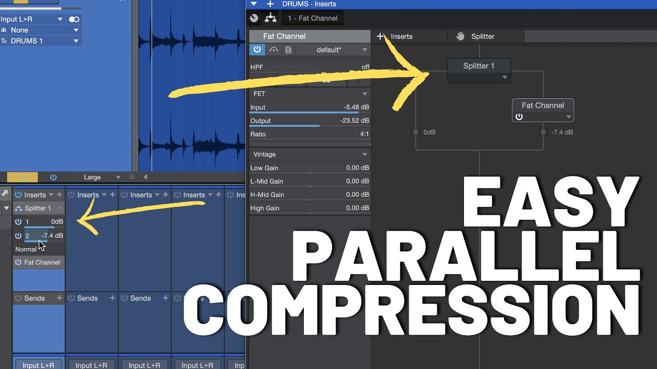 How to do Parallel Compression in #StudioOne