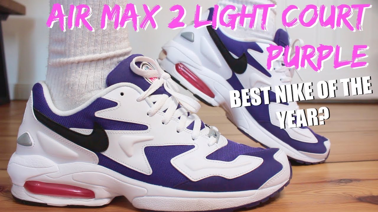NIKE AIR MAX2 LIGHT COURT PURPLE REVIEW + ON FEET - BEST GR NIKE OF THE YEAR?