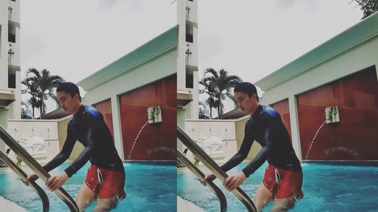 MMMA LIFESTYLE : KOREAN BOY HANGING OUT IN SWIMMING POOL