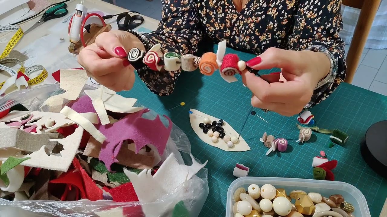 177🎀Guarda cosa faccio coi ritagli di feltro e pannolenci