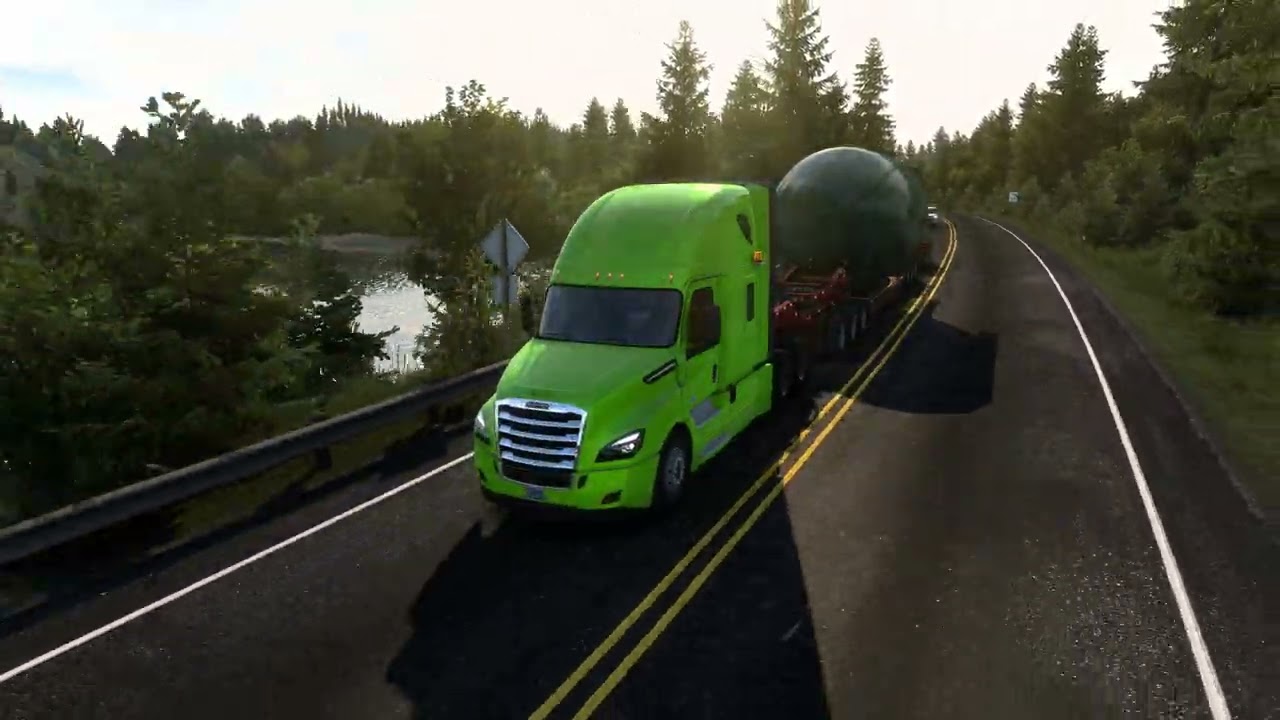 American Truck Simulator#1 | PortAngeles-Aberdeen(Washington) | Freightliner Cascadia | SpecialCargo