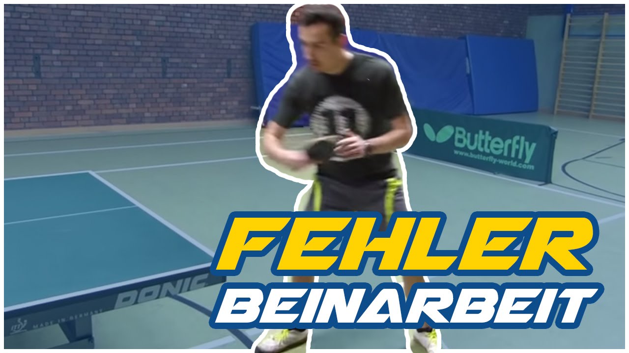 Häufiger Fehler bei der Beinarbeit Tischtennis - Fußstellung bei Übungen - TT Helden
