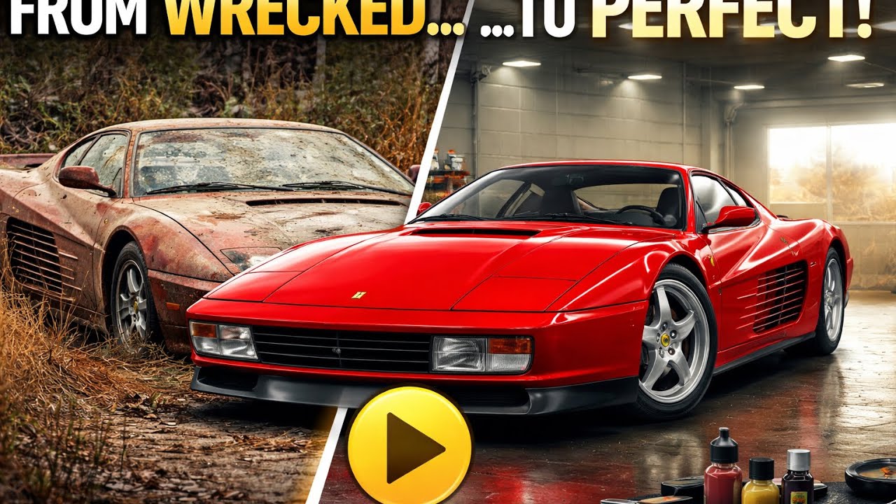 Abandoned 1989 Ferrari Testarossa Full Rebuild | ASMR”