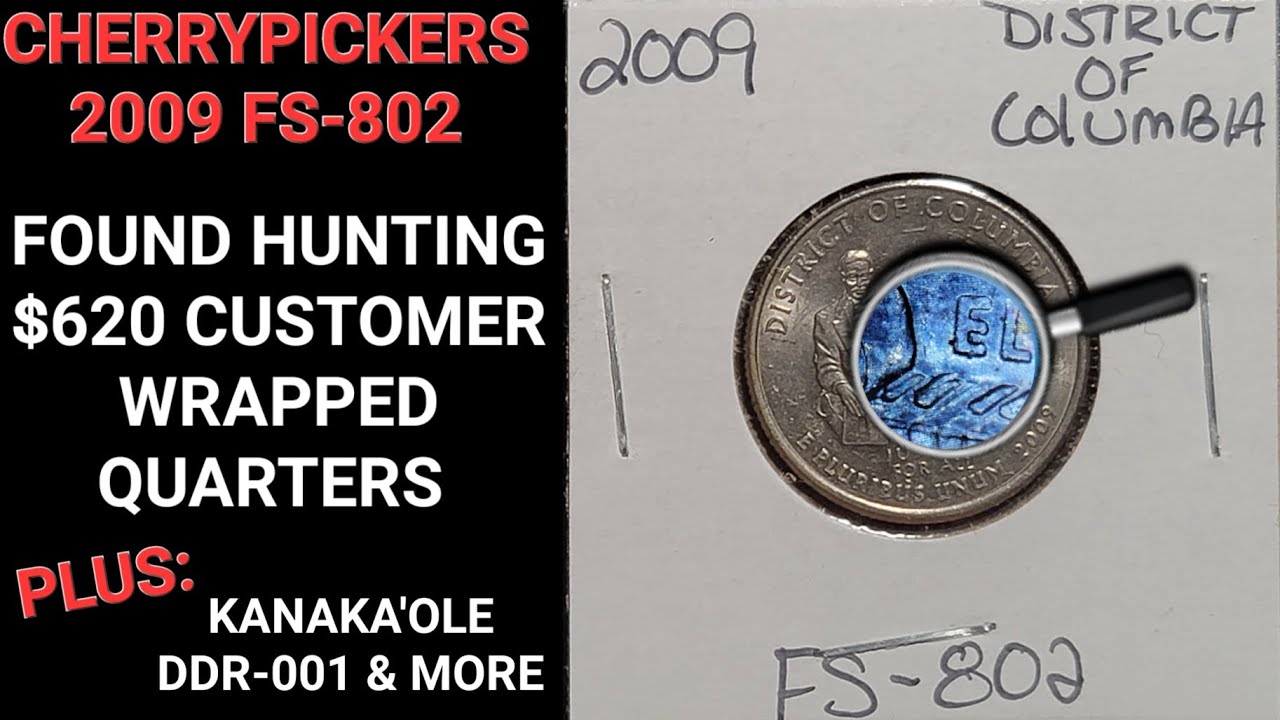 🌷 CHERRYPICKERS VARIETY & MORE FOUND 🪻 HUNTING $620 QUARTERS #dwcnc #money #quarter #rare #doubled