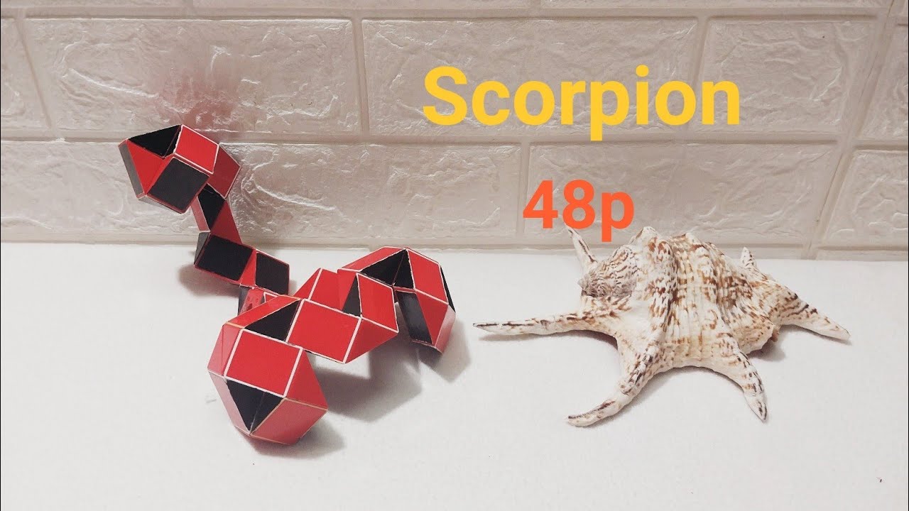 Rubik's Twist or Snake Cube 48 Pieces - Scorpion