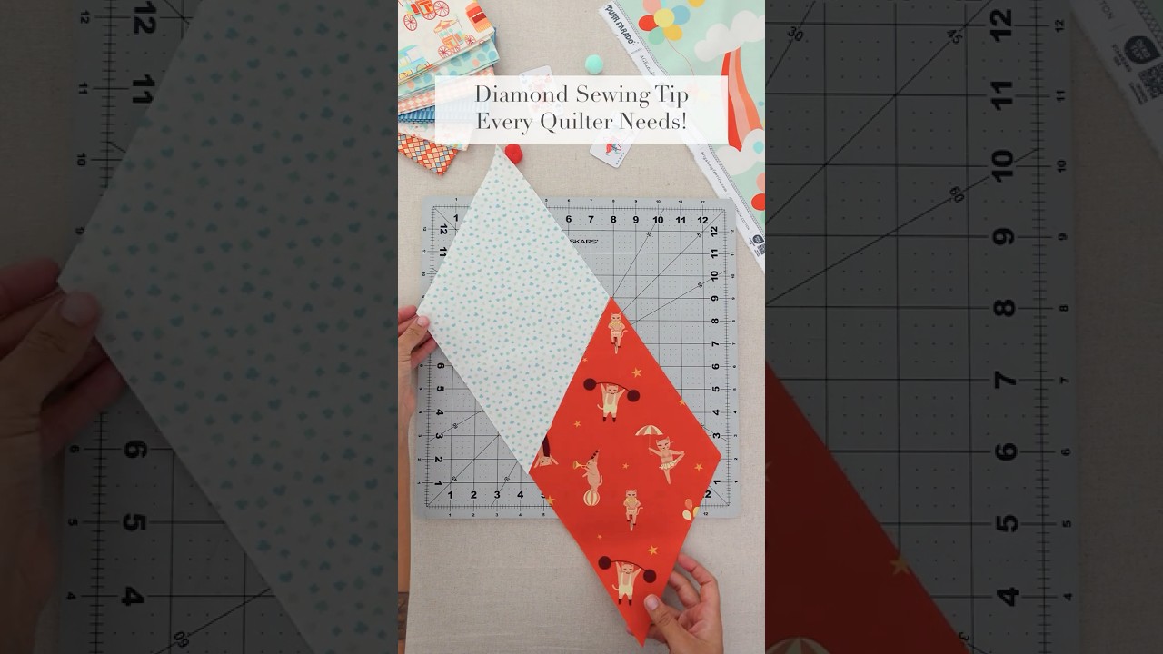 How to Sew Diamonds the Easy way! #sewingtips #howtosew #diamondpiecing #easysewing