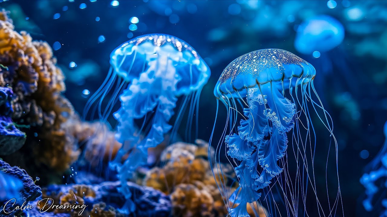 Jellyfish Aquarium &bull; Healing of Insomnia, Stress, Anxiety and Depression &bull; MELATONIN RELEASE #23