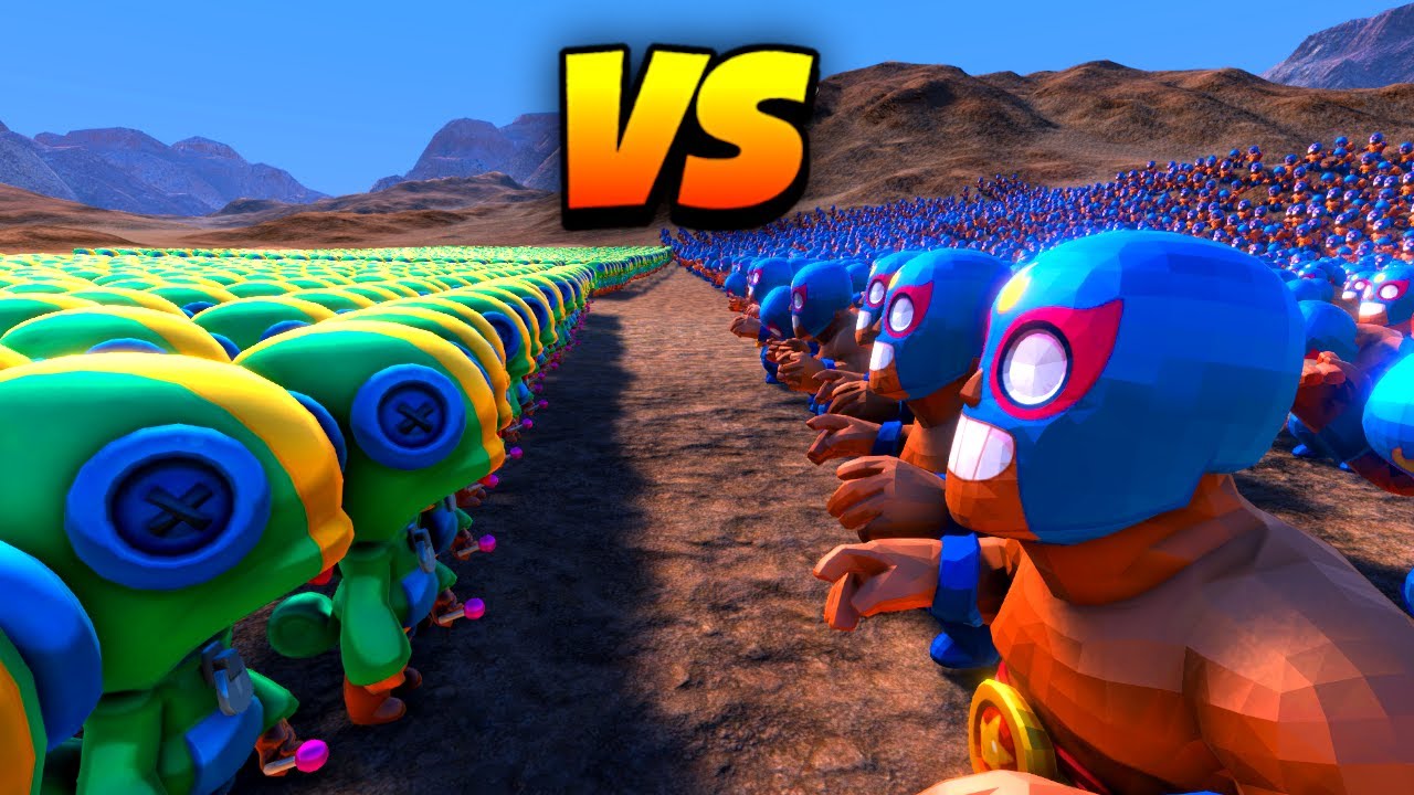 1000 LEON vs 1000 EL PRIMO! 😱 Brawl Stars KRIEG