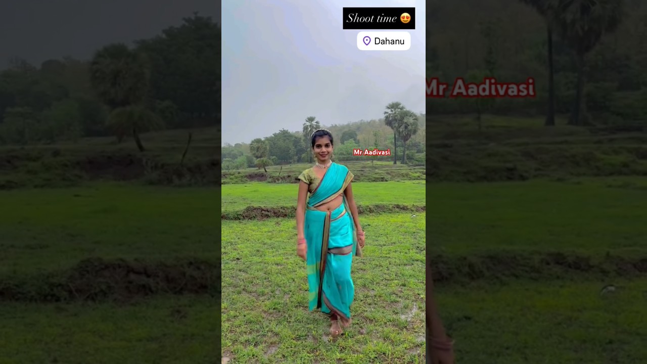 Sakshi Pagi New Gavthi Song Shooting Video😘😍 #mraadivasi #sanjanaravte #sakshipagi