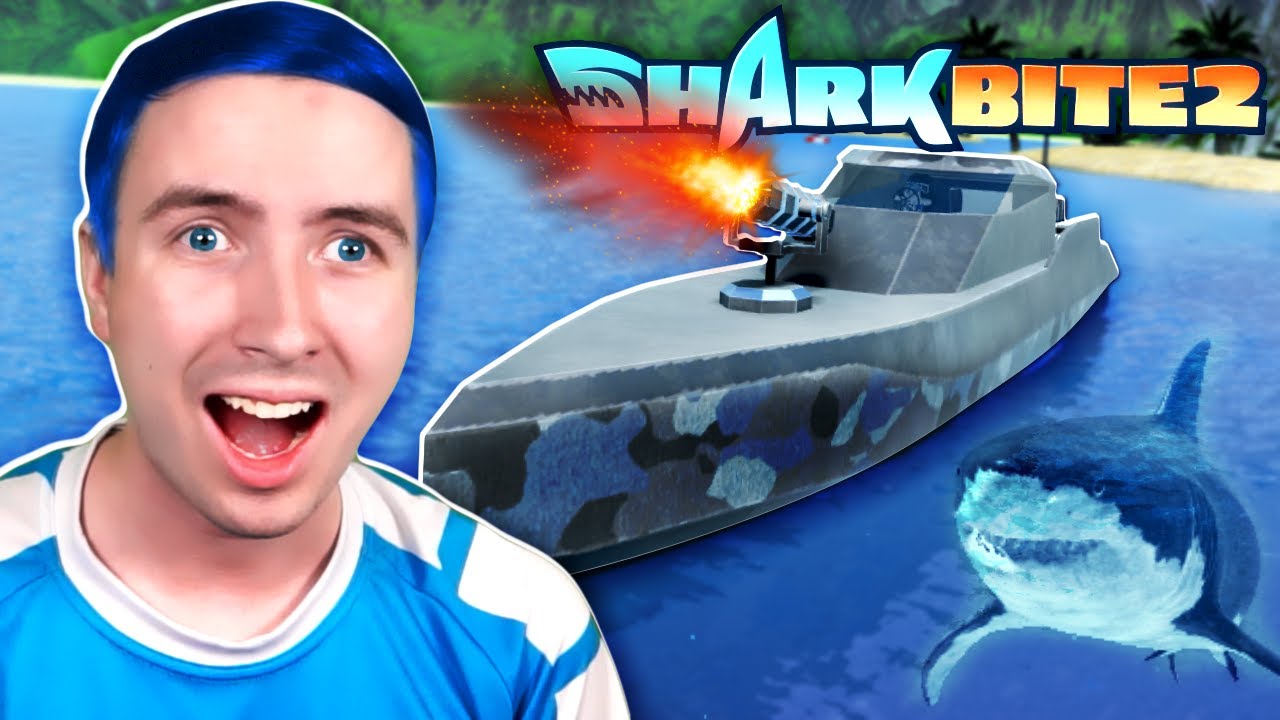 *UPDATE* Combat Boat & Bullshark i SharkBite 2! | Dansk Roblox med @TortenSkjold​