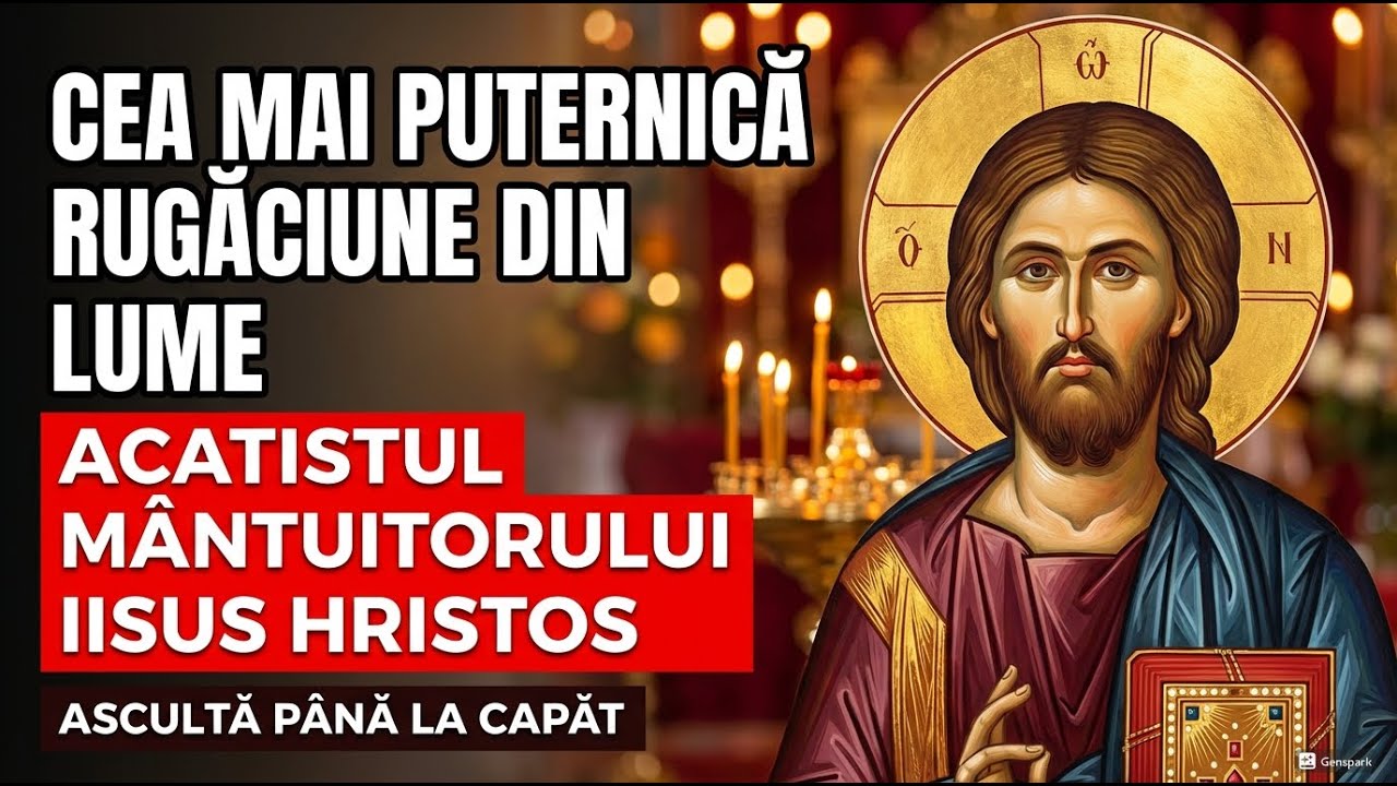 Cea mai puternică rugăciune din lume – Acatistul Mântuitorului Iisus Hristos | Ascultă până la capăt