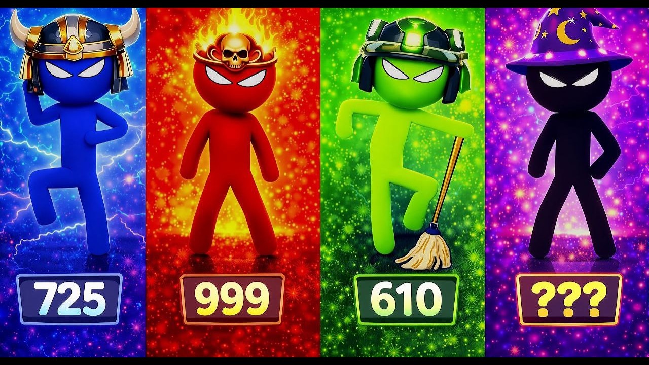 Stickman Party - Tournament Mode 1234 Player Random | Gameplay Walkthrough Part 999 MiniGames Update