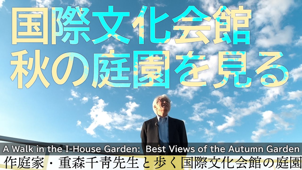 国際文化会館の庭園～秋：お気に入りの眺望編 /A Walk in the I-House Garden in Autumn: Best Views of the Autumn Garden