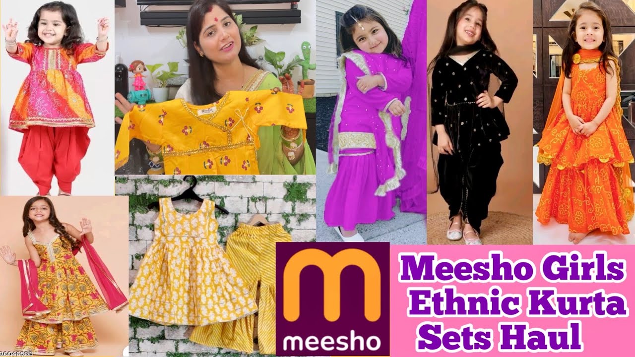 Meesho Festive Special kids Haul | Baby girls Ethnic wear under 600 | #meesho #ethnicwear #kidswear