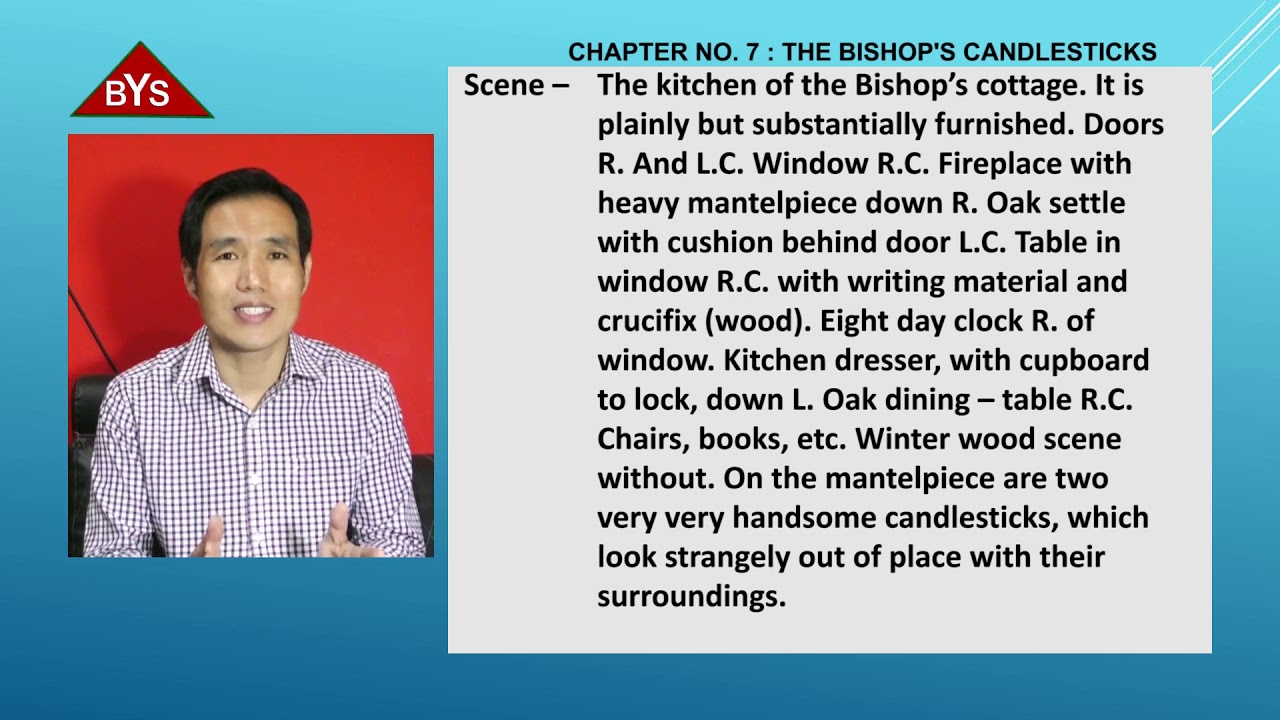 CLASS X ENGLISH || CH - 07 THE BISHOP' S CANDLESTICS ( i )