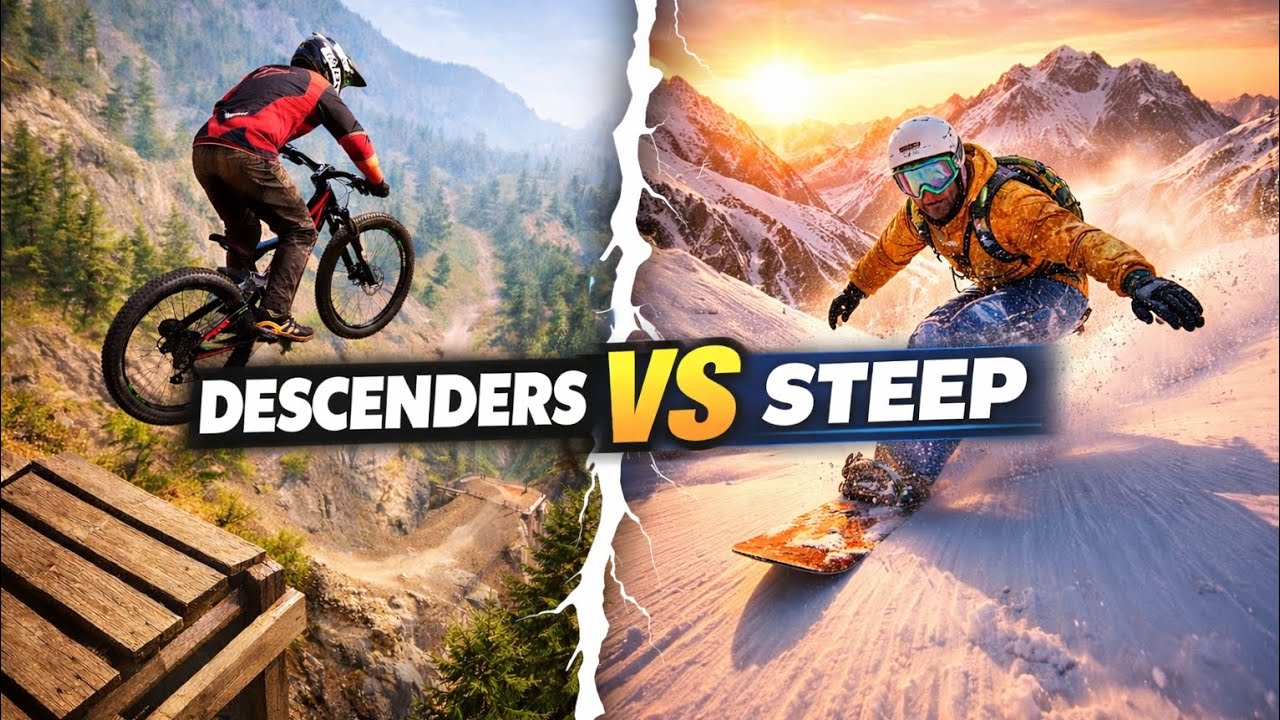 Descenders VS STEEP | UNREAL stunts.. 
