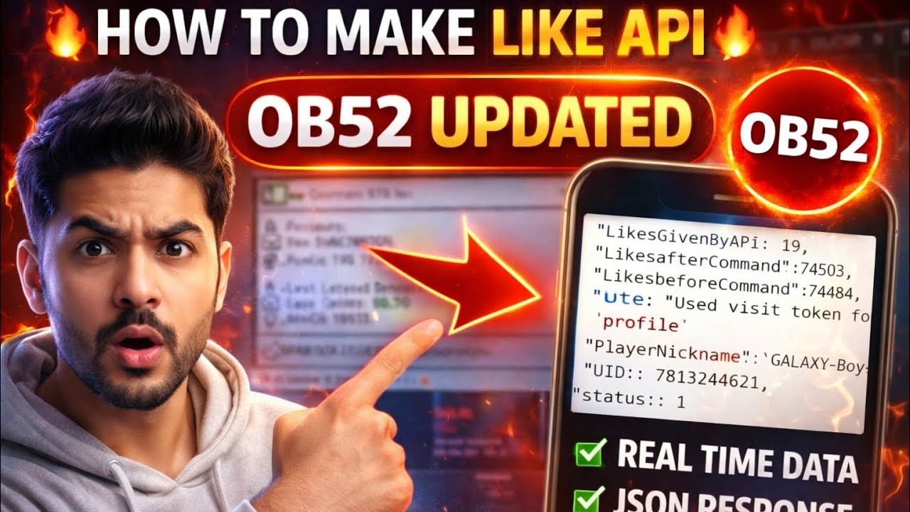 HOW TO MAKE LIKE API IN FREE FIRE | OB52 UPDATED | STEP BY STEP LIKE API TUTORIAL 