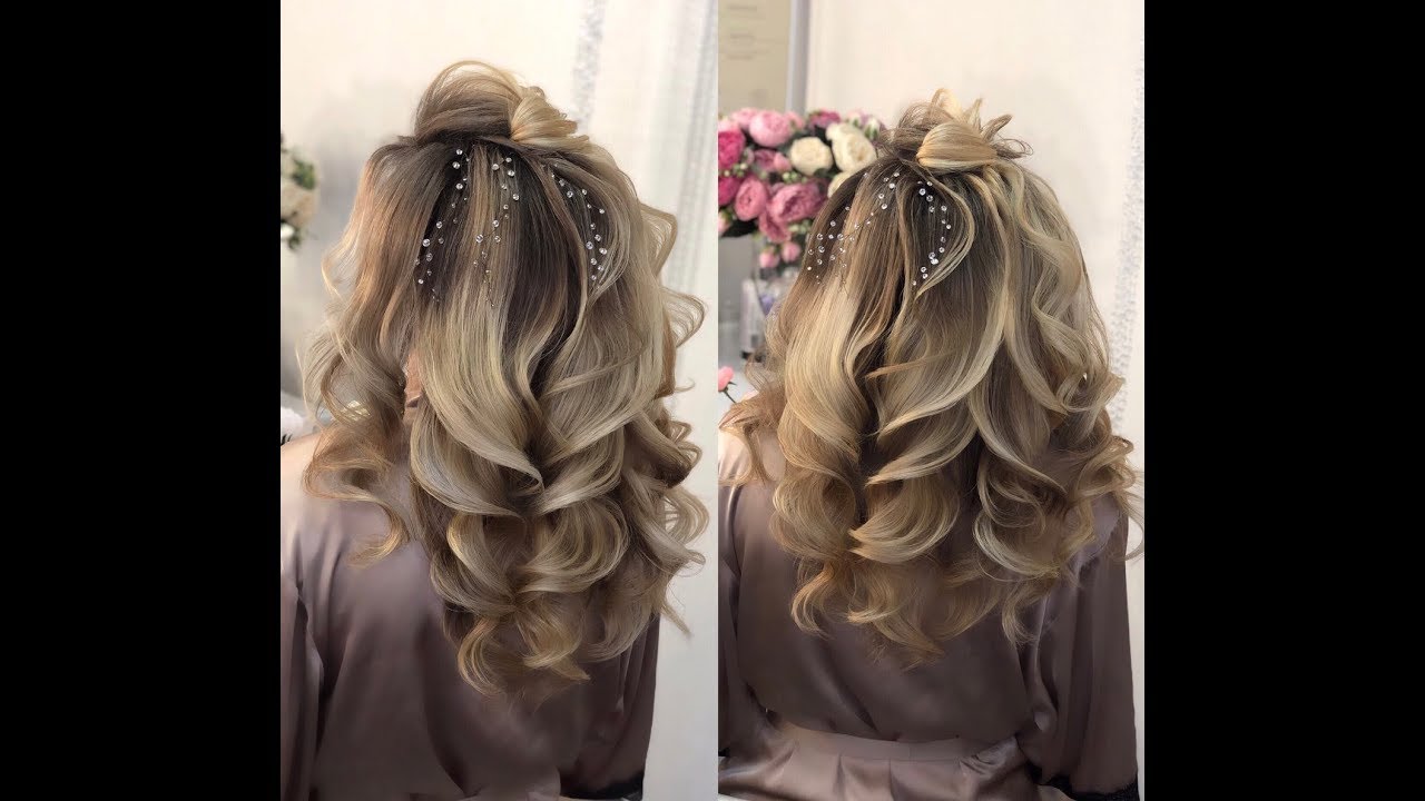 Wedding Hair Style. Текстурные локоны с переплетением 3D. #hairstyle
