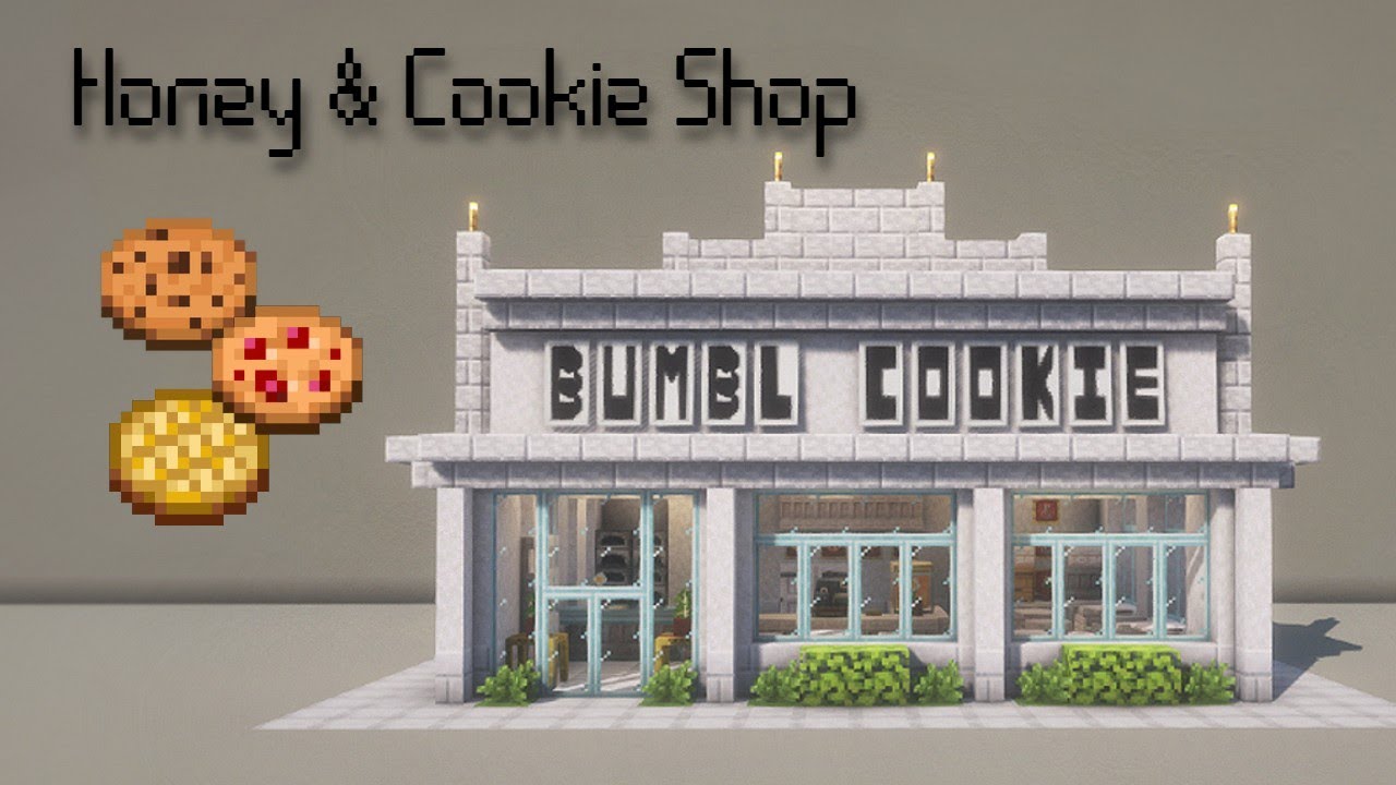 Building a Honey Cookie Shop : Minecraft Build