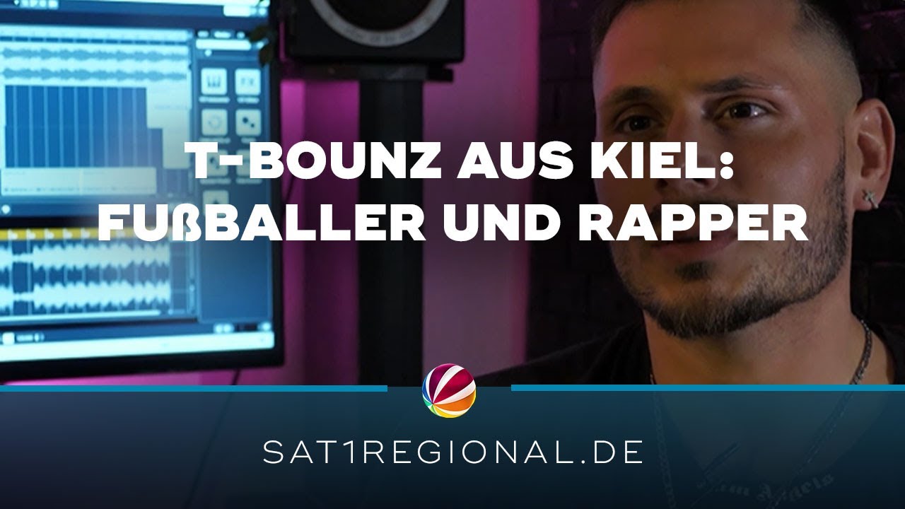 Fußballer und Rapper: Millionen Klicks für T-Bounz aus Kiel
