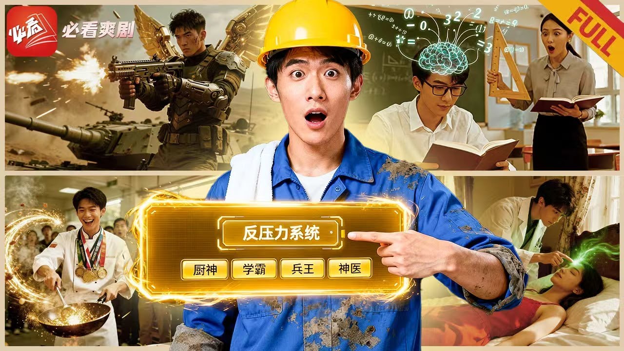 【新劇首播】落魄小夥重生激活「反壓力系統」，工地反抗得廚神傳承賺首金，返校收拾霸淩三人組，憑系統成逆襲省狀元！#穿越 #男频 #逆袭