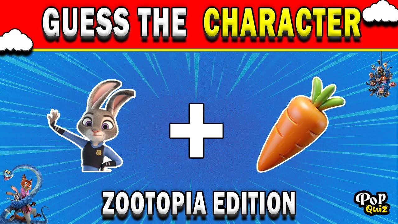 Guess the ZOOTOPIA Character by Emoji Challenge!