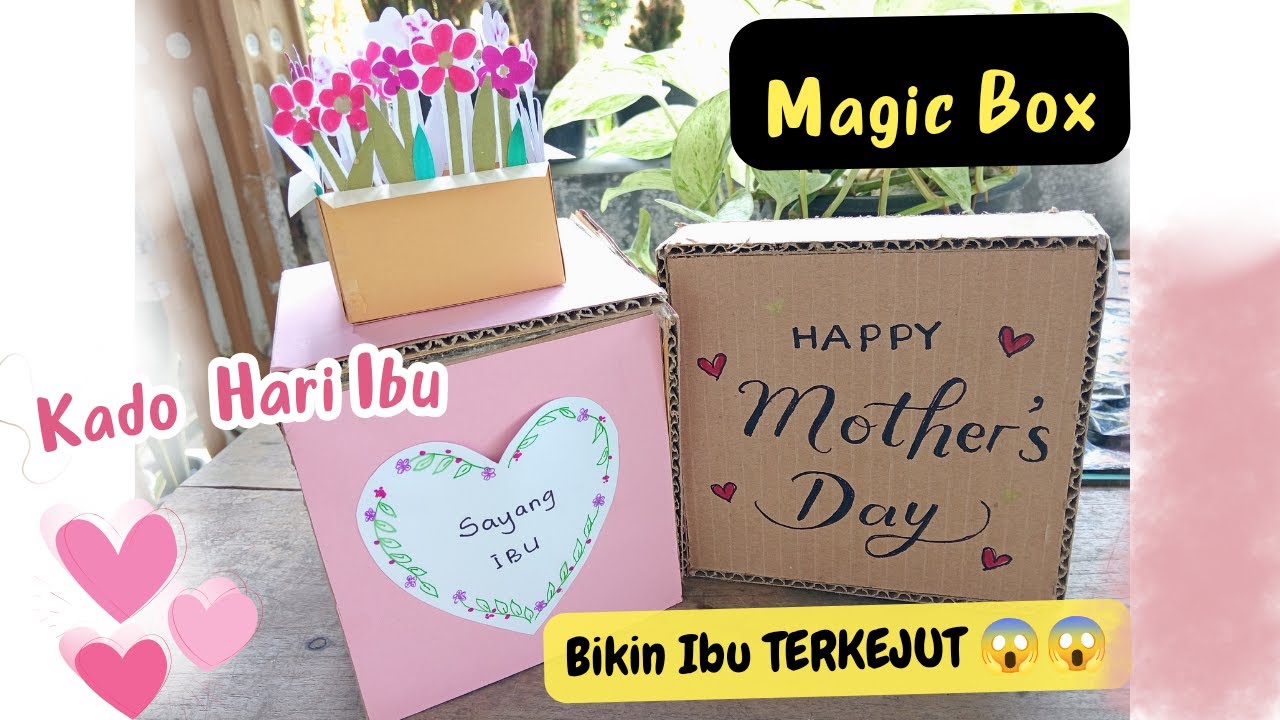 Magic Box Hari Ibu / Kejutan untuk Ibu/ Pake Kardus Bekas