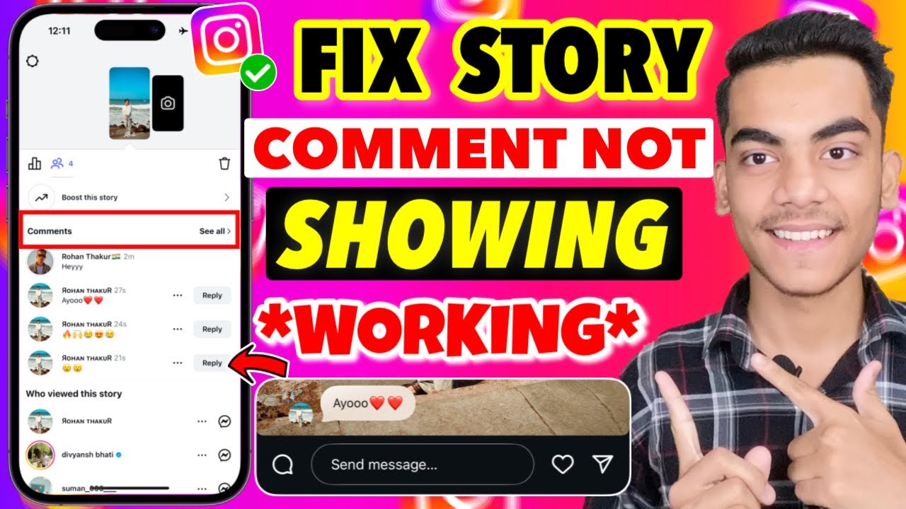 Fix Instagram Story Comments Not Showing | Instagram Story Pe Comment Kaise On Kare