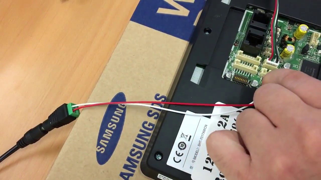 Anschluss einer SAMSUNG Video Türsprechanlage mit 7