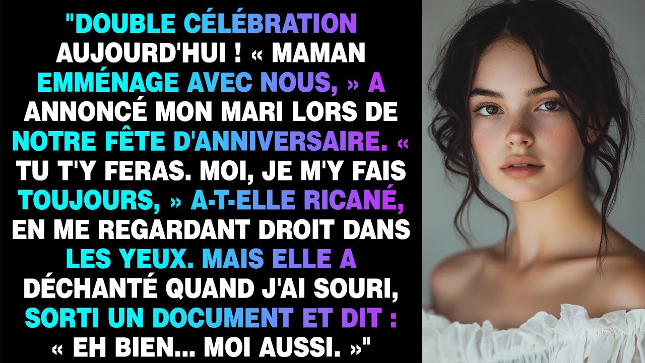 Après que mon mari a annoncé l'emménagement de ma belle-mère le jour de notre anniversaire — J'ai lâ