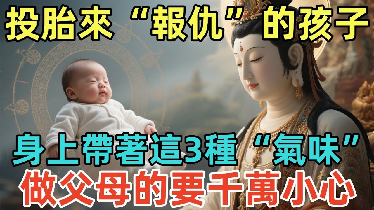 投胎來“報仇”的孩子，身上帶著這3種“氣味”，做父母的要千萬小心！#佛淨 #佛學 #佛陀 #佛法 #佛教 #修行